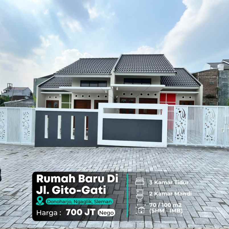 dijual rumah jl gito gati