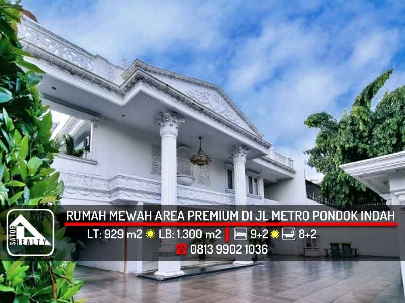 dijual rumah jl metro pondok indah