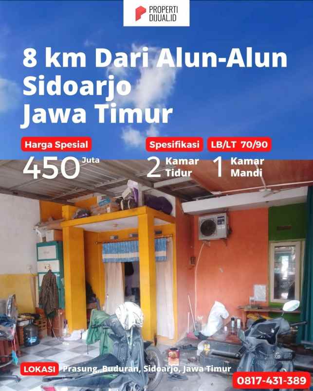 dijual rumah kepuhsari prasung kec