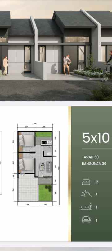 dijual rumah park sunrice
