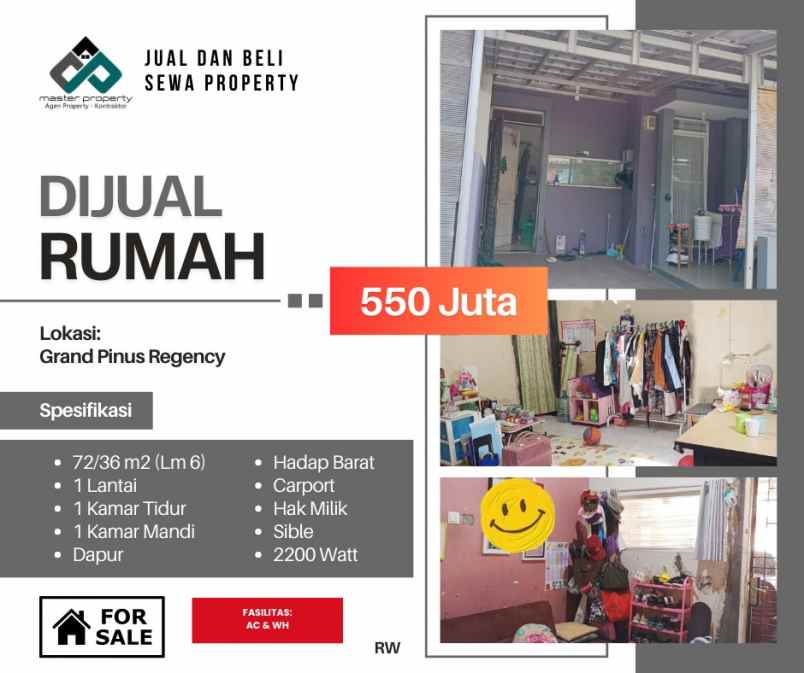dijual rumah pinus regency