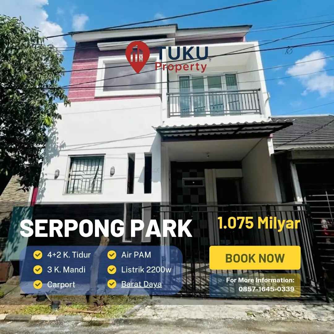dijual rumah serpong park cluster
