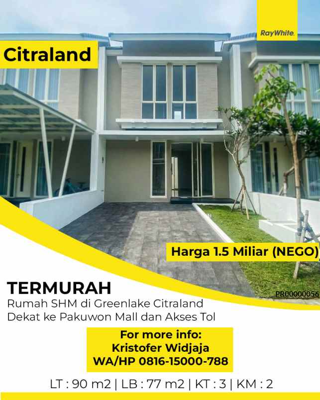 dijual rumah surabaya