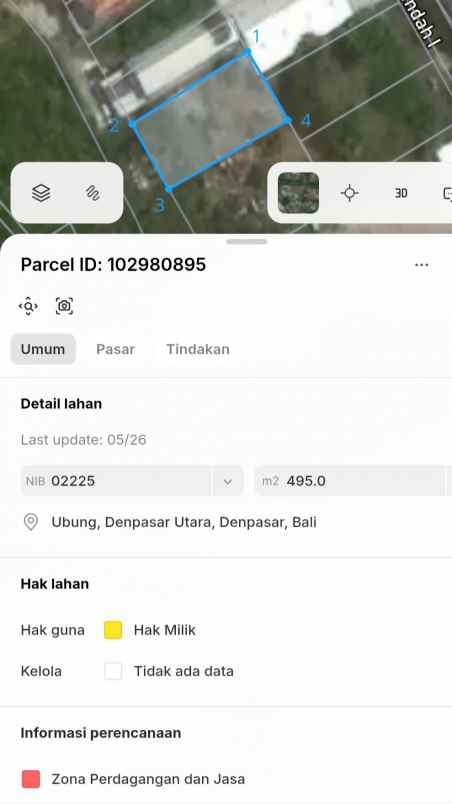 dijual tanah cargo