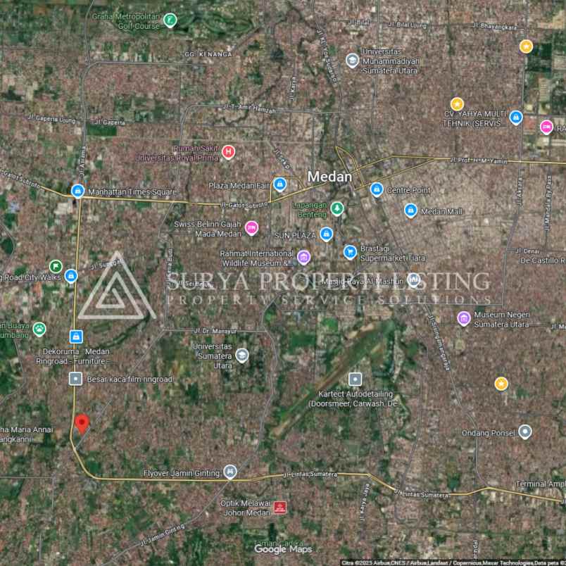 dijual tanah jalan setia budi pasar v