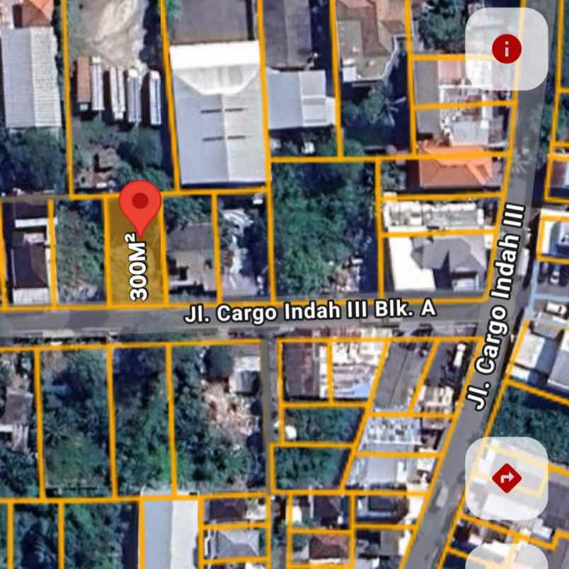 dijual tanah jl cargo indah