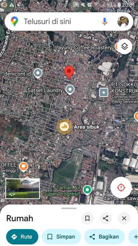 dijual tanah jl cisaranten baru
