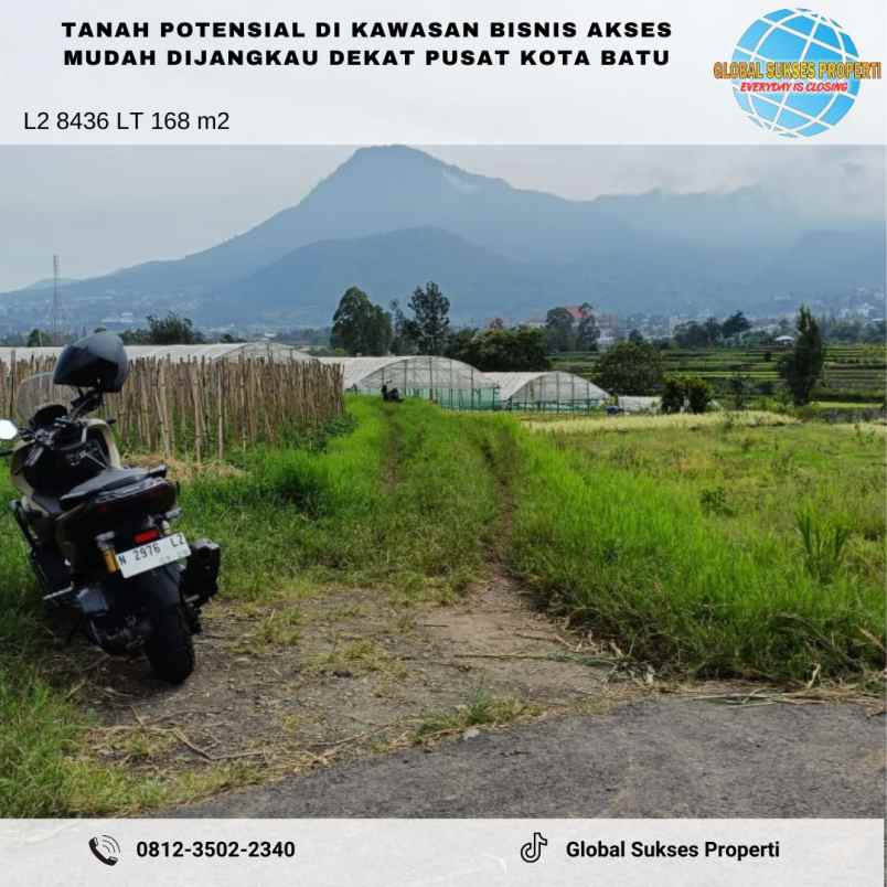 dijual tanah jl metro