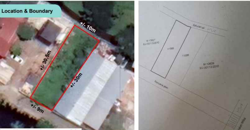 dijual tanah jl wika srengseng sawah