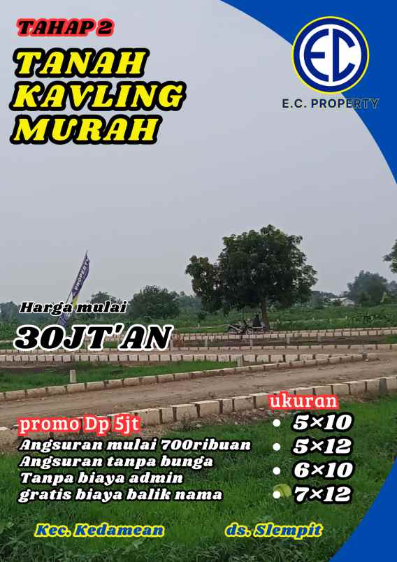 dijual tanah kavling murah
