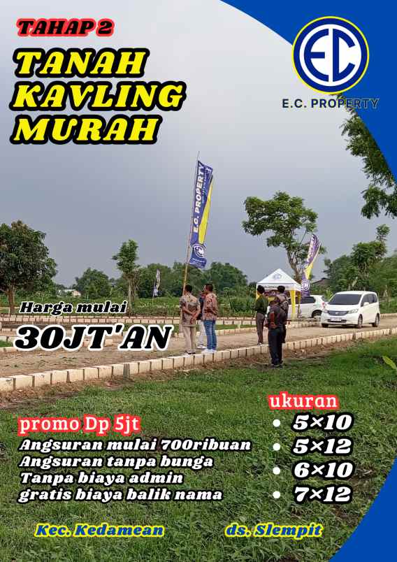 dijual tanah kavling murah