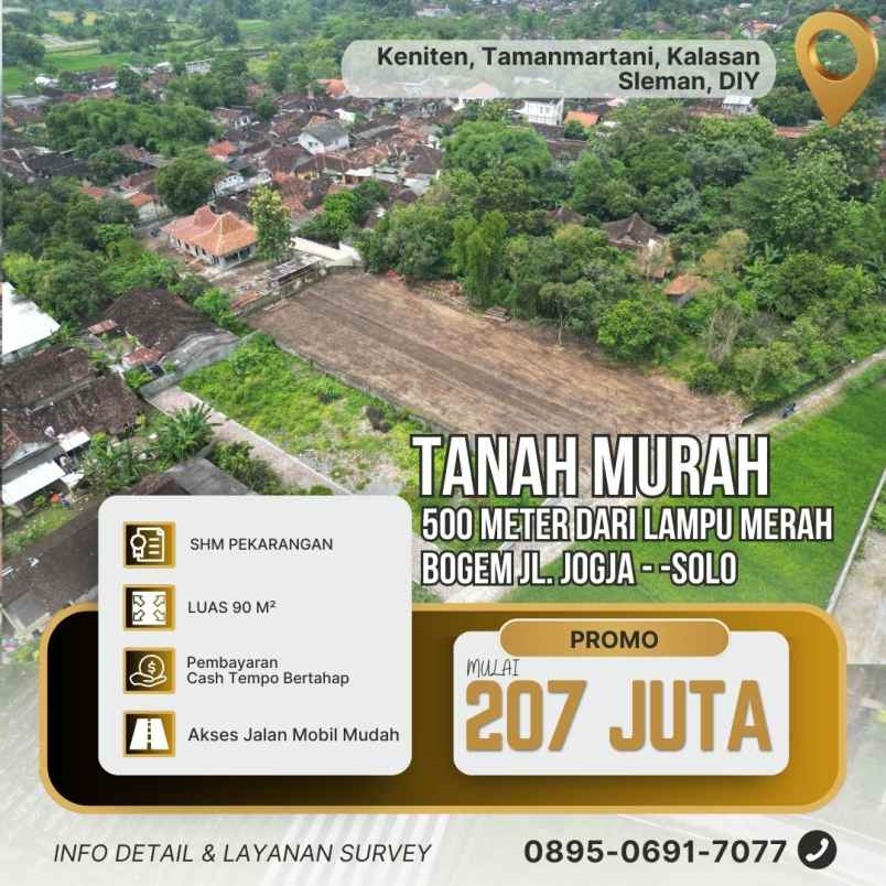 dijual tanah keniten utara proliman bogem