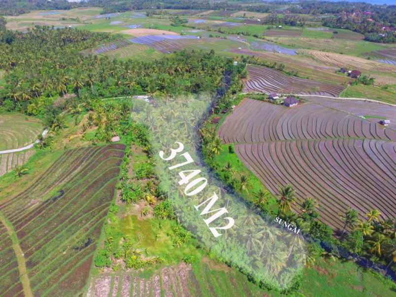 dijual tanah los sungai siap dibangun