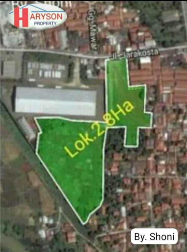 dijual tanahb2 8 hektar cikarang barat