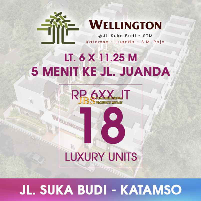 dijual villa komplek wellington jalan