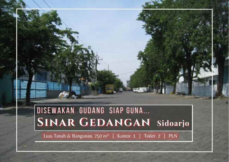 disewakan ruko gudang kantor pergudangan sinar gedangan