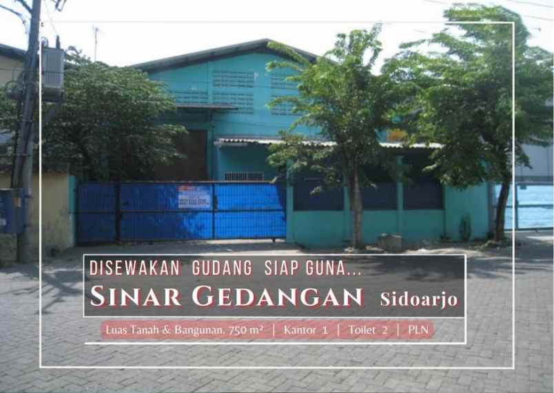 disewakan ruko gudang kantor pergudangan sinar gedangan