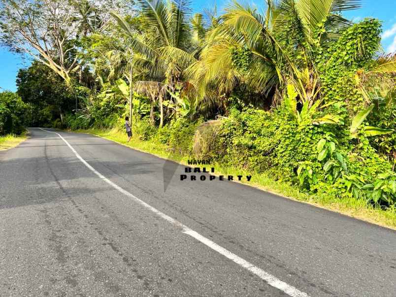 jual tanah view pantai pinggir jalan surabrata