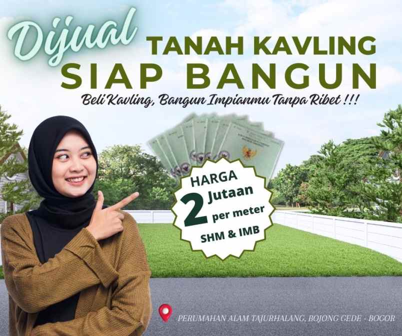 miliki kavling siap bangun di dalam komplek perumahan