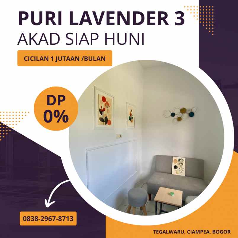 puri lavender 3 rumah subsidi tanpa dp bogor