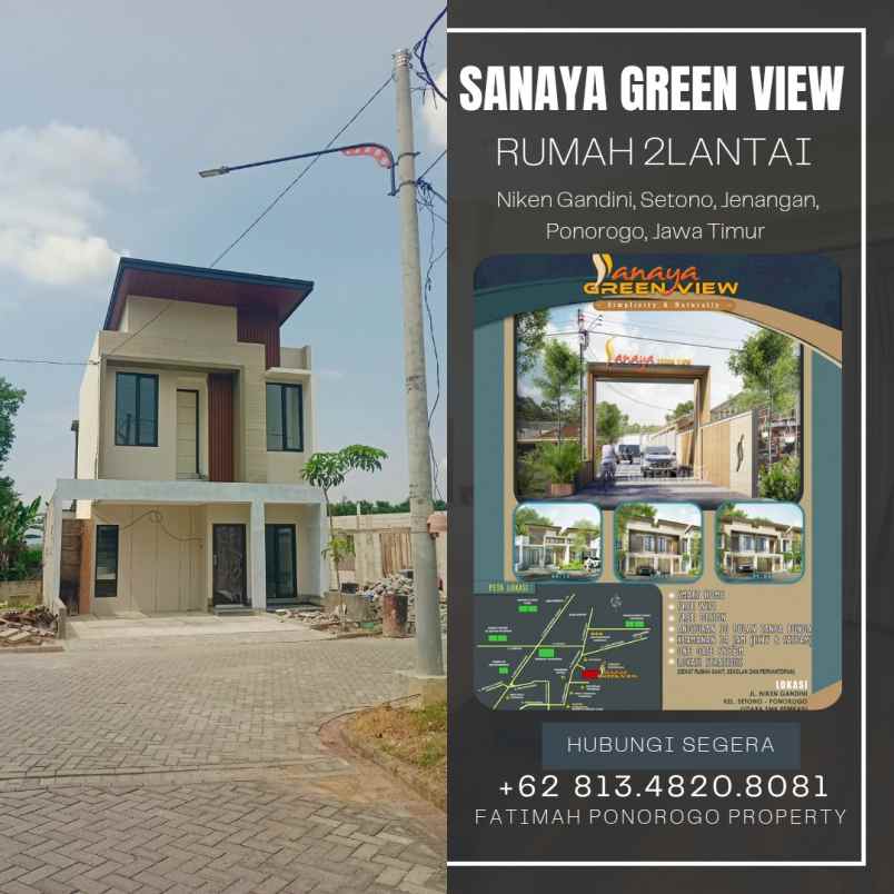 rumah asri di jalur utama ponorogo