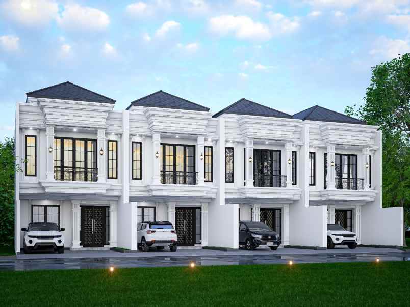 rumah baru disain classic modern di tanah baru
