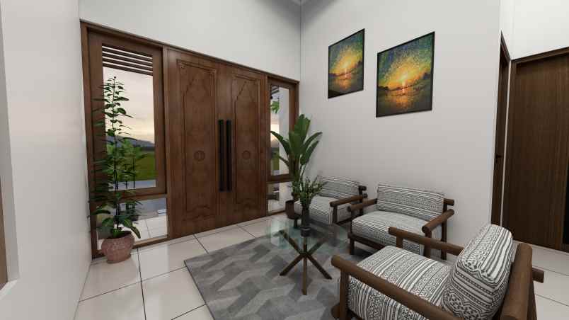 rumah konsep bali di palagan sleman