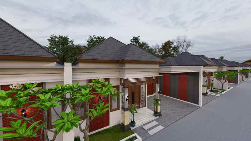rumah konsep bali di palagan sleman