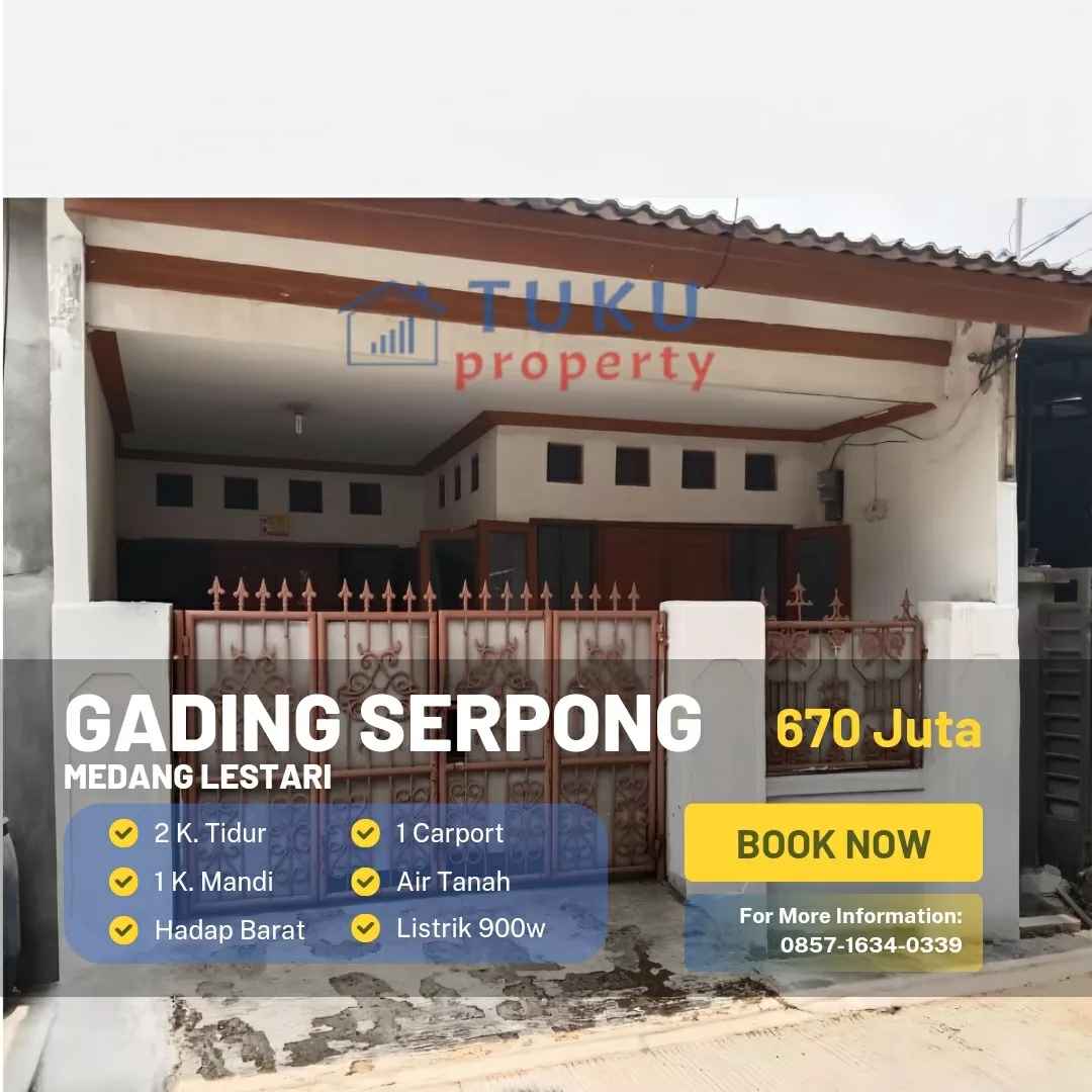 rumah medang gading serpong dekat scientia sumarecon