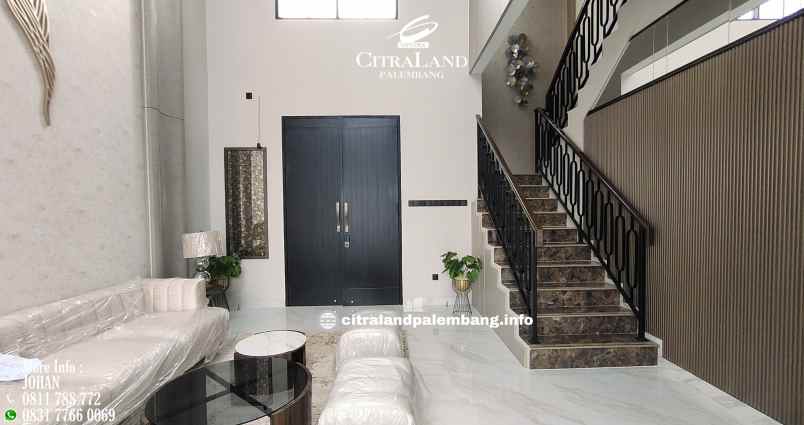 rumah mewah 2 lantai 6 kamar tidur citraland palembang