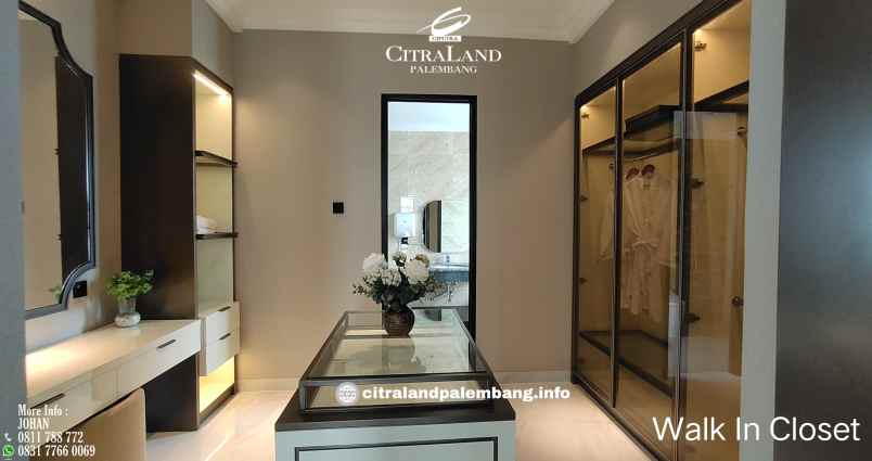 rumah mewah 2 lantai 6 kamar tidur citraland palembang