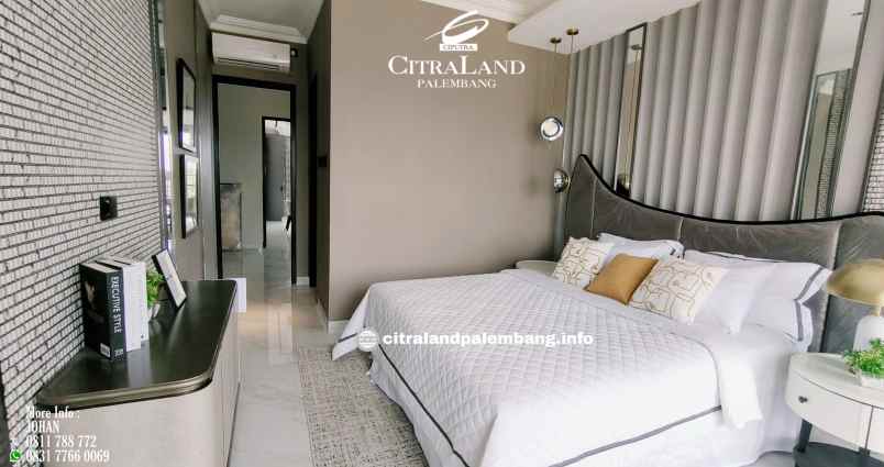 rumah mewah 2 lantai 6 kamar tidur citraland palembang