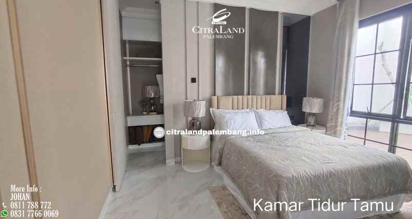 rumah mewah 2 lantai 6 kamar tidur citraland palembang