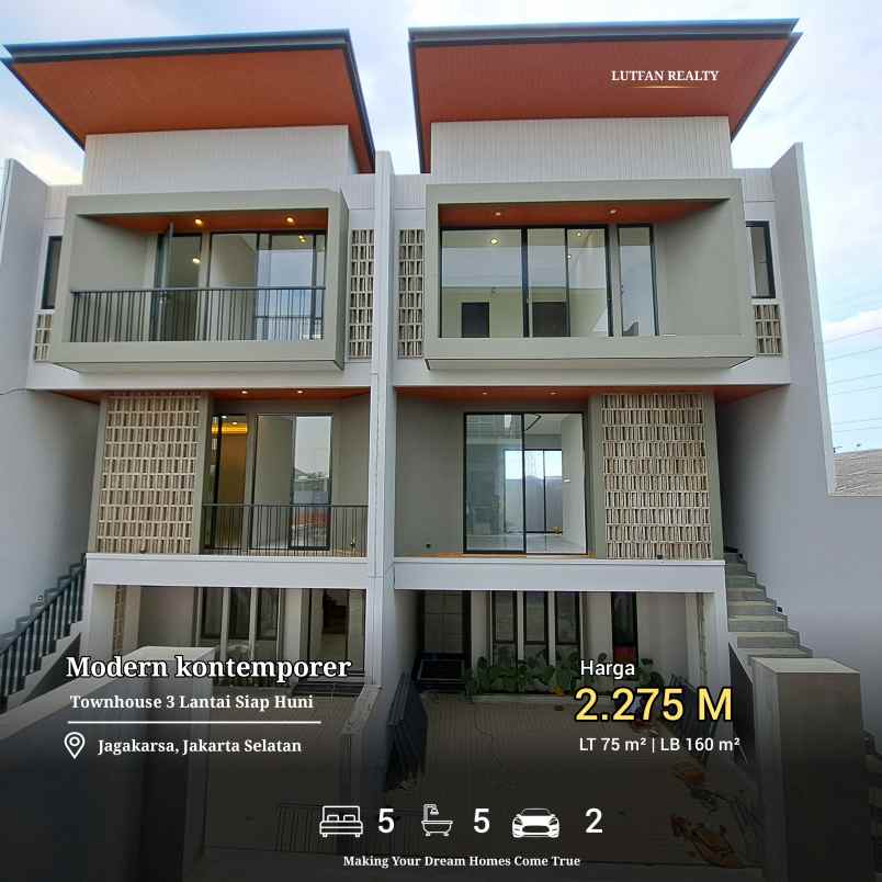 rumah modern kontemporer jagakarsa