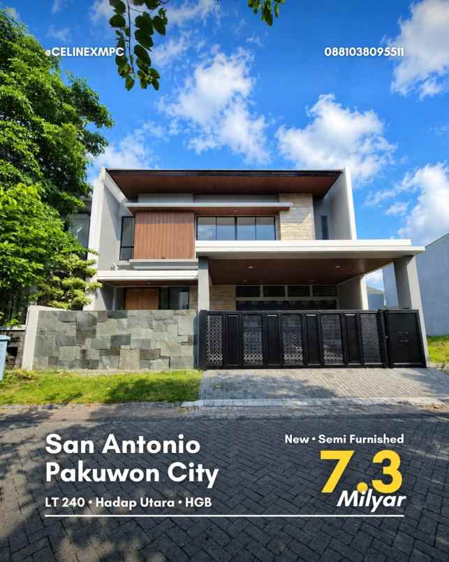 rumah san antonio pakuwon city new