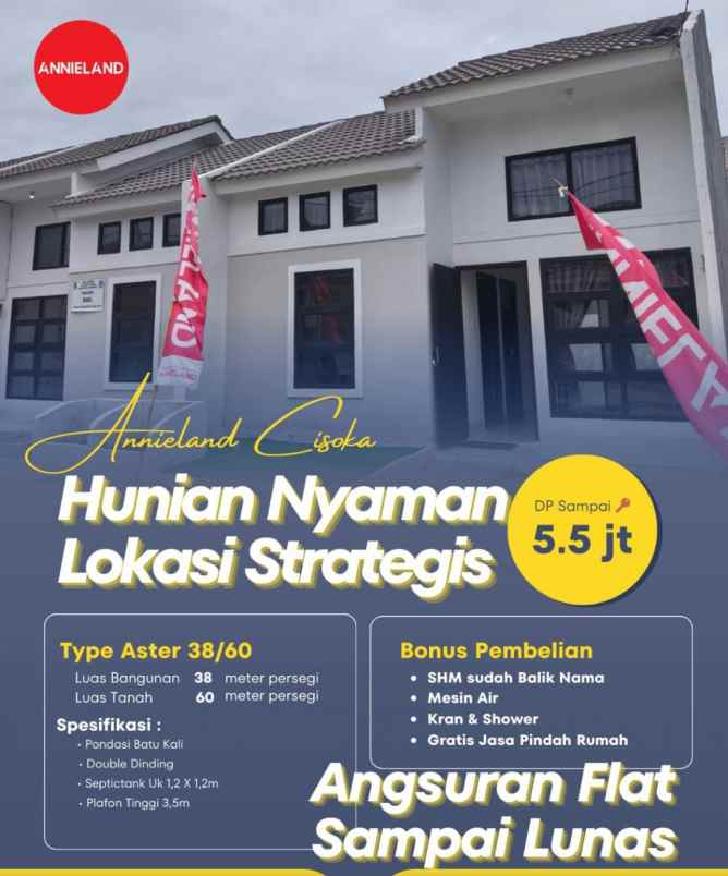 rumah subsidi dp murah dekat stasiun serpong siap huni