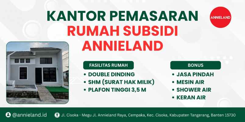 rumah subsidi dp murah dekat stasiun serpong siap huni