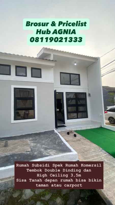 rumah subsidi siap huni tangerang dp murah 2 5juta