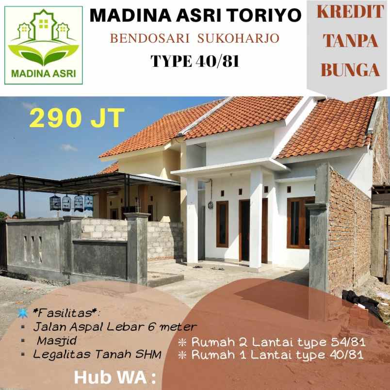 rumah toriyo bendosari sukoharjo