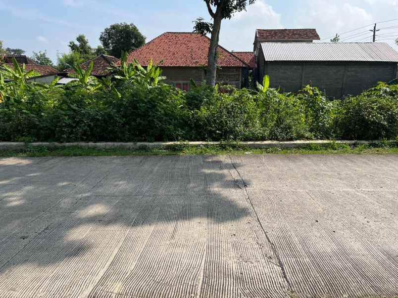 tanah datar 953m strategis buka usaha sambirejo sragen