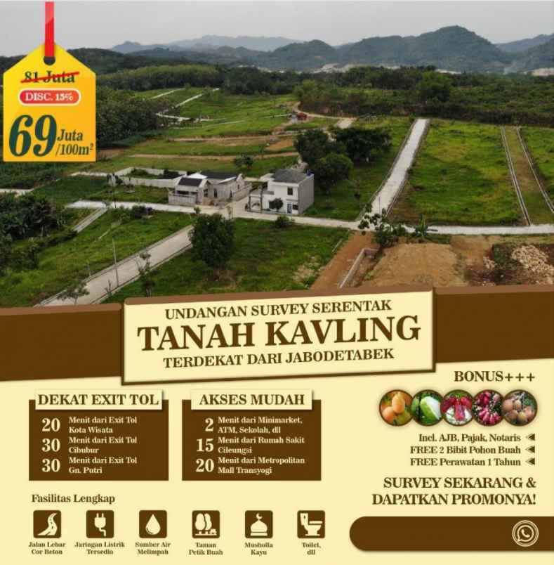 tanah kavling murah dekat jakarta