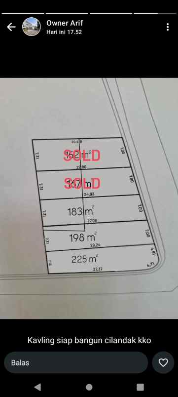 tanah kavling shm cilandak kko jakarta selatan