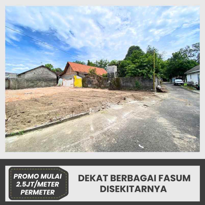 tanah strategis di sleman timur dekat candi prambanan