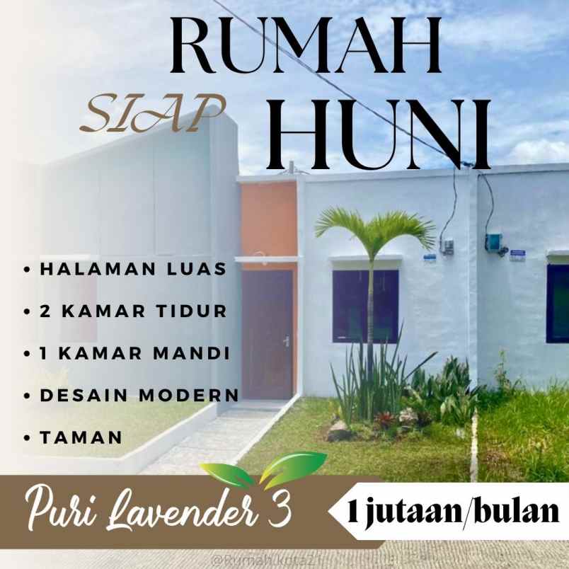 tanpa dp cicilan flat puri lavender 3 bogor