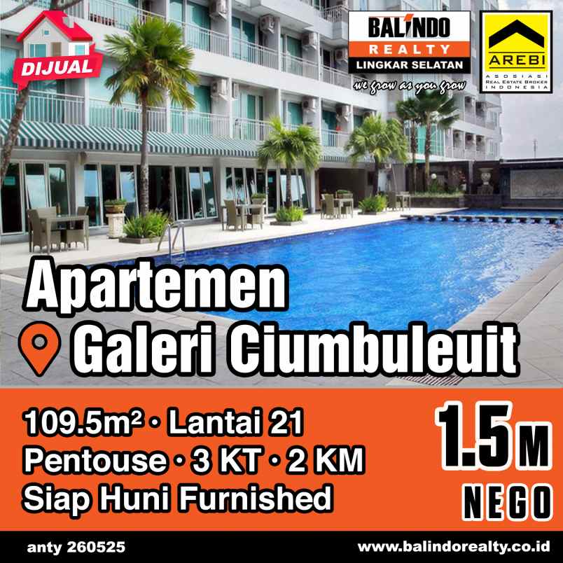 dijual apartemen apartemen galeri ciumbuleuit