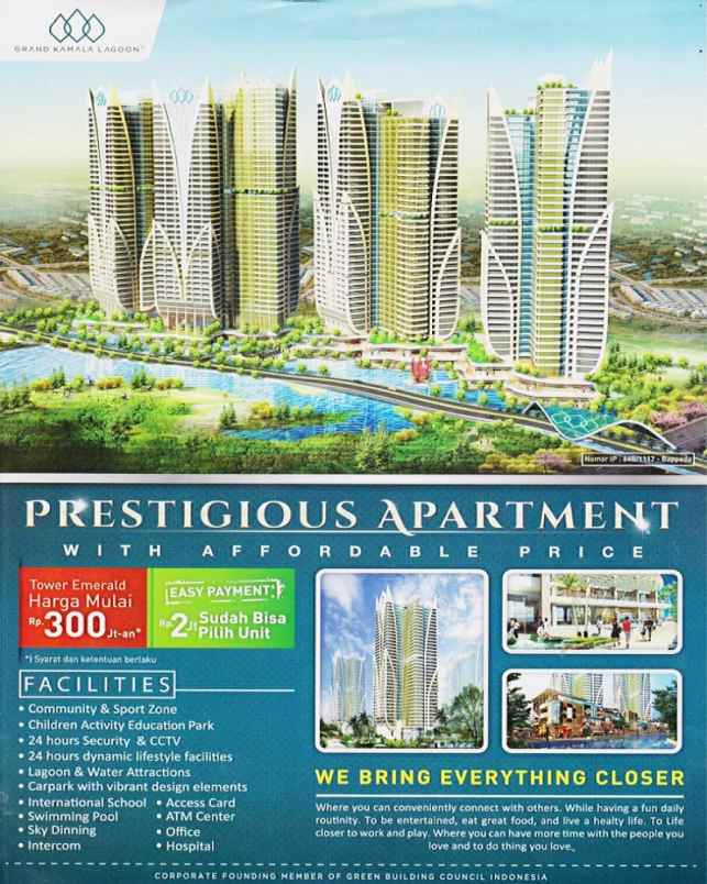 dijual apartemen apartemen grand kamala