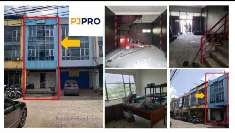 dijual lelang bank ruko komplek ruko kalimas 3 lantai
