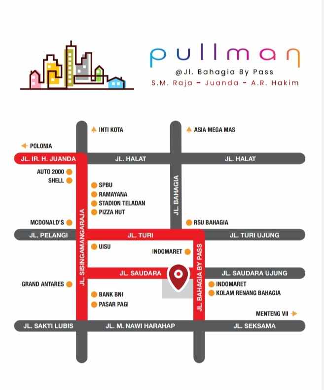 dijual ruko gudang kantor jalan bahagia by pass s m