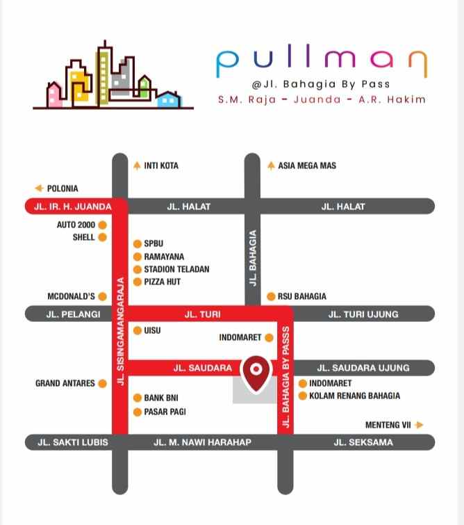 dijual ruko gudang kantor jalan bahagia by pass s m