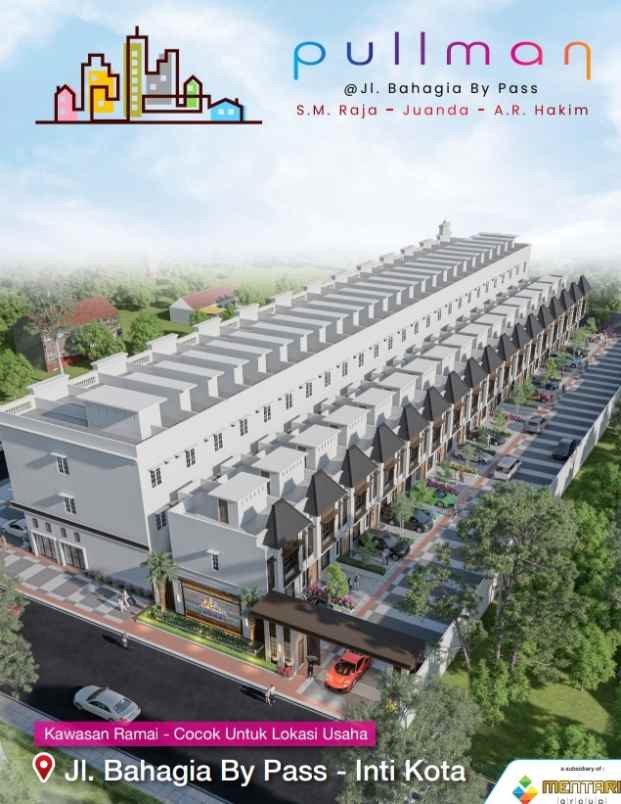 dijual ruko gudang kantor jalan bahagia by pass s m